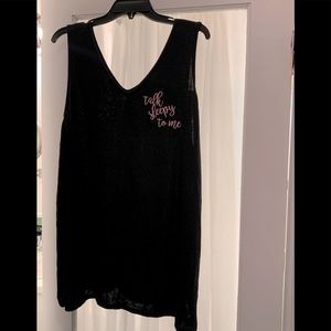 Lane Bryant NWT Sleep Shirt, Black, Size 22/24